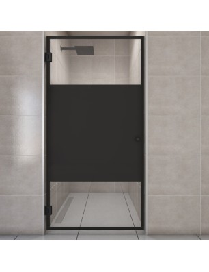 Duschtüren Escada-01 - Pendelband - Schwarz - Loft 3