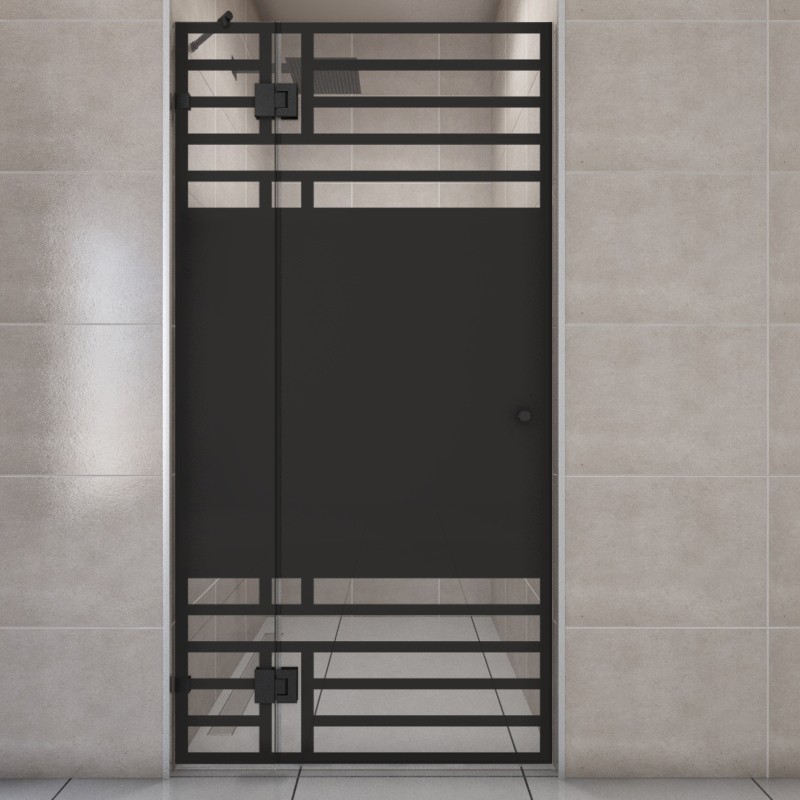 Duschtüren Escada-03 - Pendelband - Schwarz - Loft 5 Duschtüren Escada-03 - Pendelband - Schwarz - Loft 5