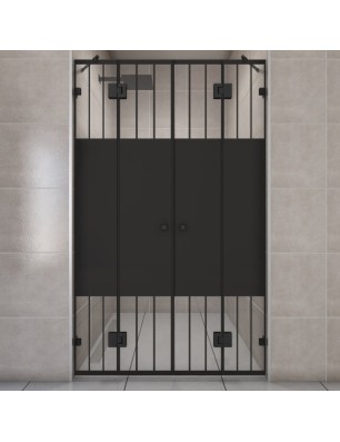 Duschtüren Escada-06 - Pendelband - Schwarz - Loft 4