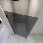 Duschtüren Escada-01 - Pendelband - Schwarz - Grauglas Duschtüren Escada-01 - Pendelband - Schwarz - Grauglas