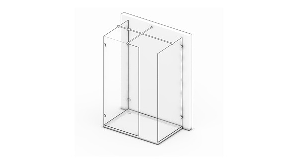 Glaswand Dusche Amora 8 : Maßanfertigung, schnelle Lieferung