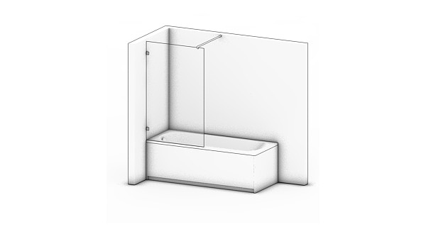 Duschabtrennung Badewanne Delta 01 : Modern und funktional