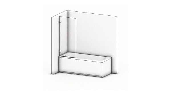 Duschabtrennung Badewanne Delta 02 : Modern und funktional