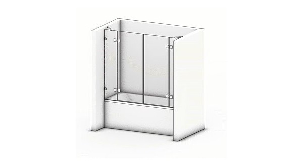 Duschabtrennung Badewanne Delta 05 : Modern und funktional