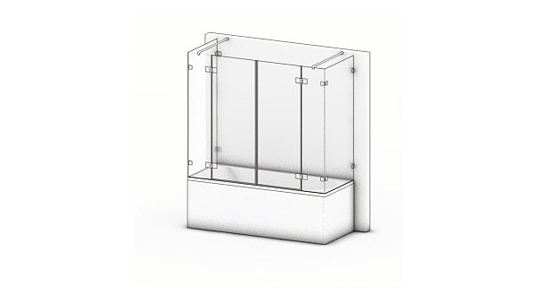 Duschabtrennung Badewanne Delta 07 : Modern und funktional