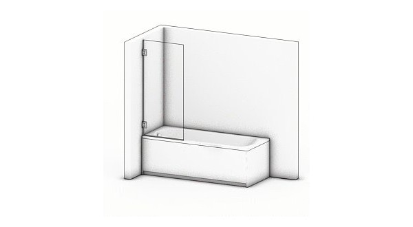 Duschwand Badewanne Dumont 02 : Maßanfertigung, platzsparend