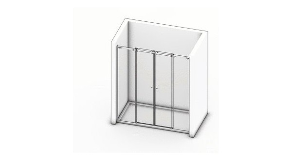 Duschtür Glas Viana 02 : Maßanfertigung, schnelle Lieferung