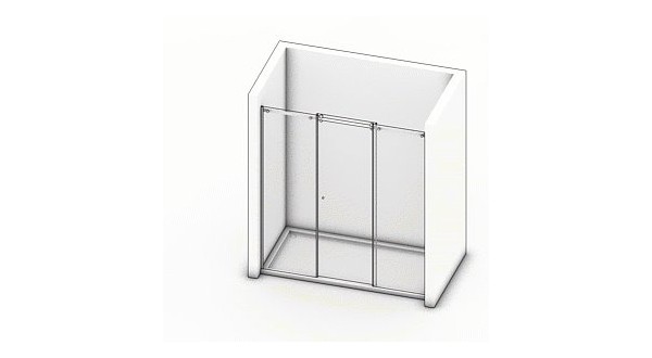 Duschtür Glas Vista 03 : Maßanfertigung, schnelle Lieferung